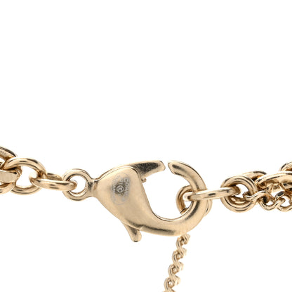 Chanel Crystal CC Multi Strand Chain Necklace Gold 4 of 4