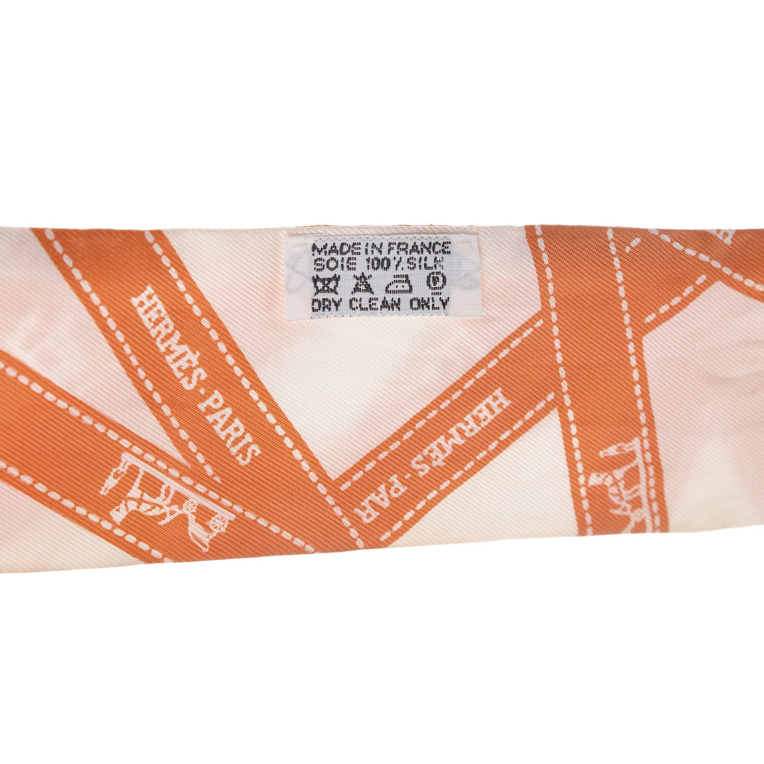 Hermes Silk Bolduc Twilly Orange 2 of 3