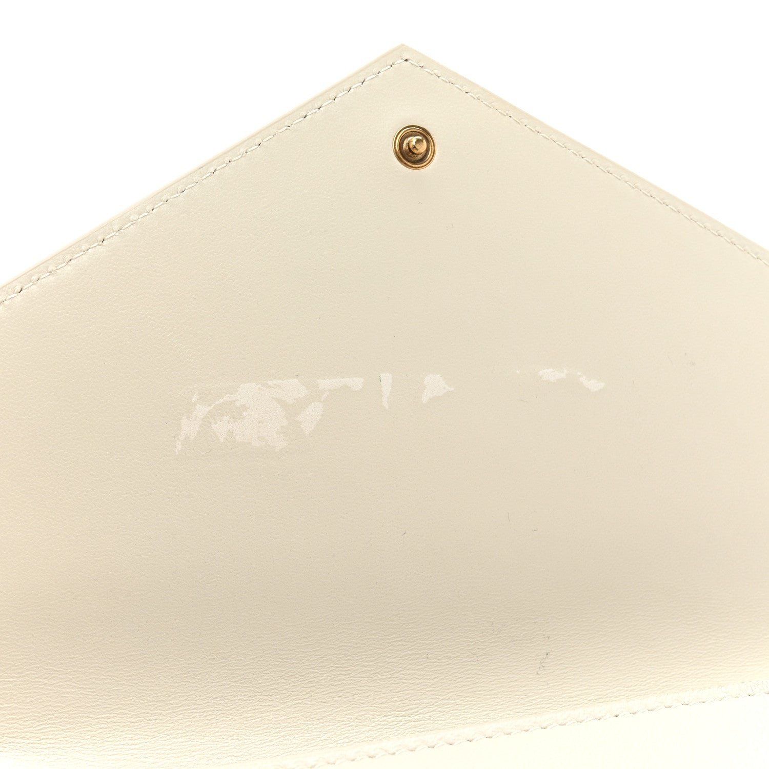 Saint Laurent Nappa Monogram Cassandre Flap Pouch Crema Soft 11 of 15