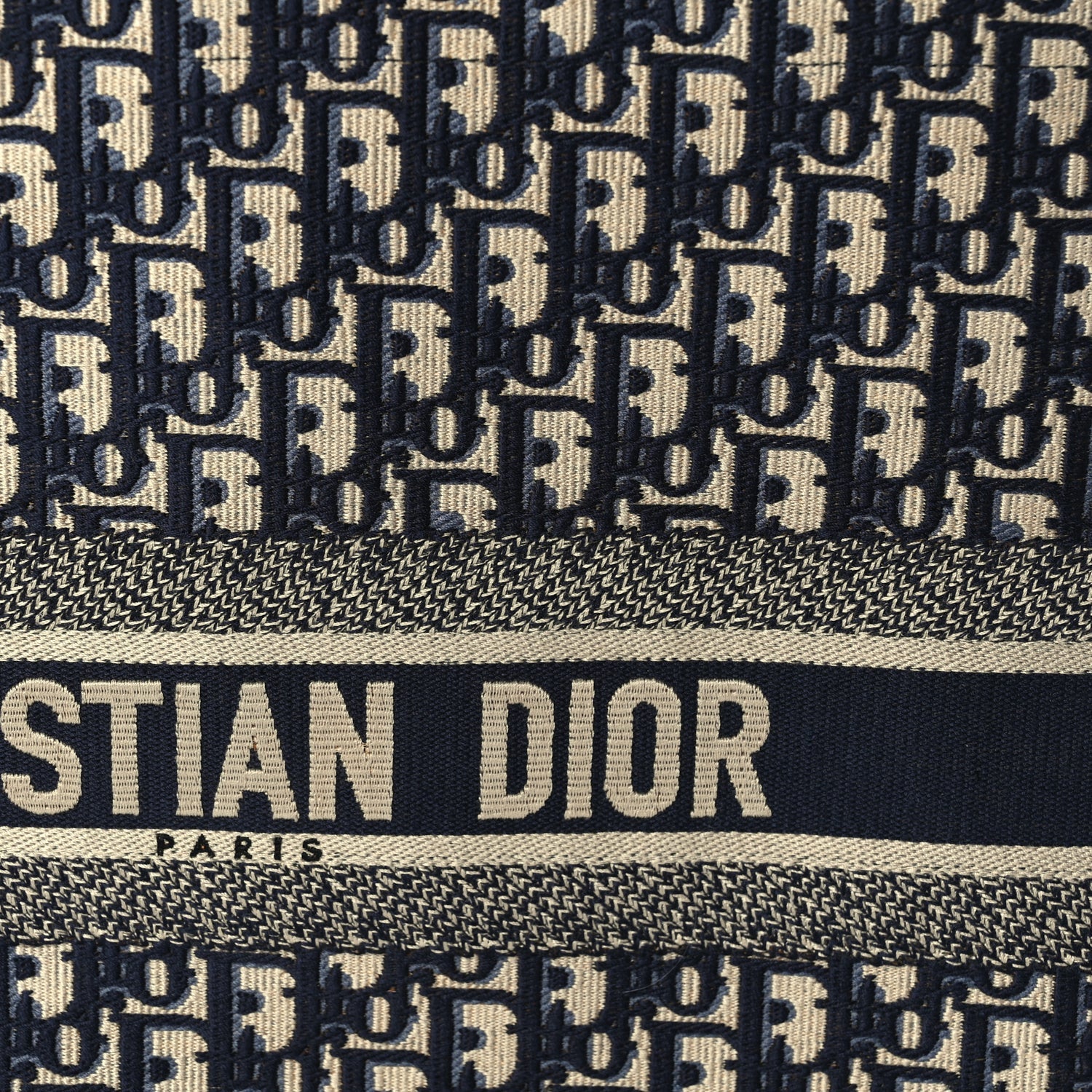 Christian Dior Oblique Large Book Tote Blue Multicolor 6 of 8