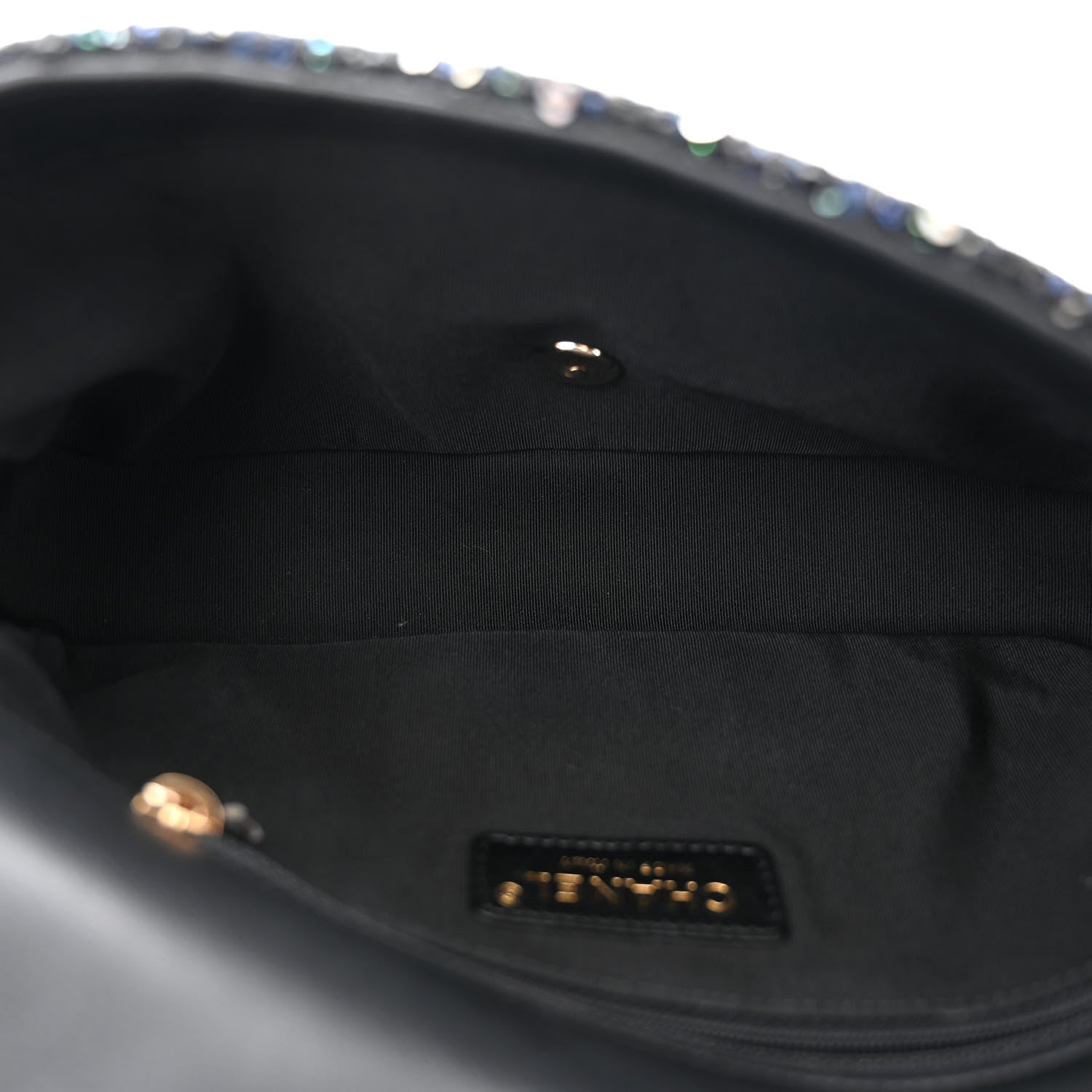 Chanel Tweed Medium Pearl Handle Flap Black Ecru 5 of 7