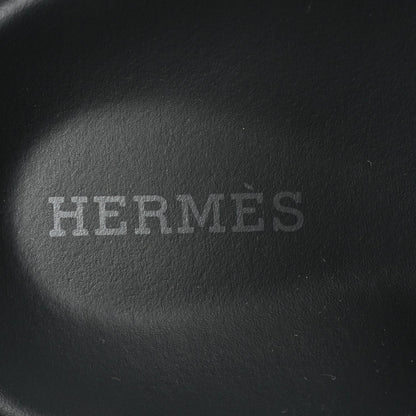 Hermes Calfskin Womens Chypre Sandals 38.5 Black 7 of 9