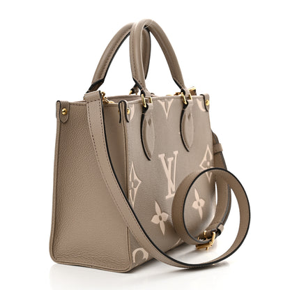 Louis Vuitton Empreinte Monogram Giant Onthego PM Tourterelle Creme 3 of 10