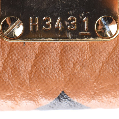 MCM Visetos Small Kathy Double Zip Tote Cognac Black 9 of 19