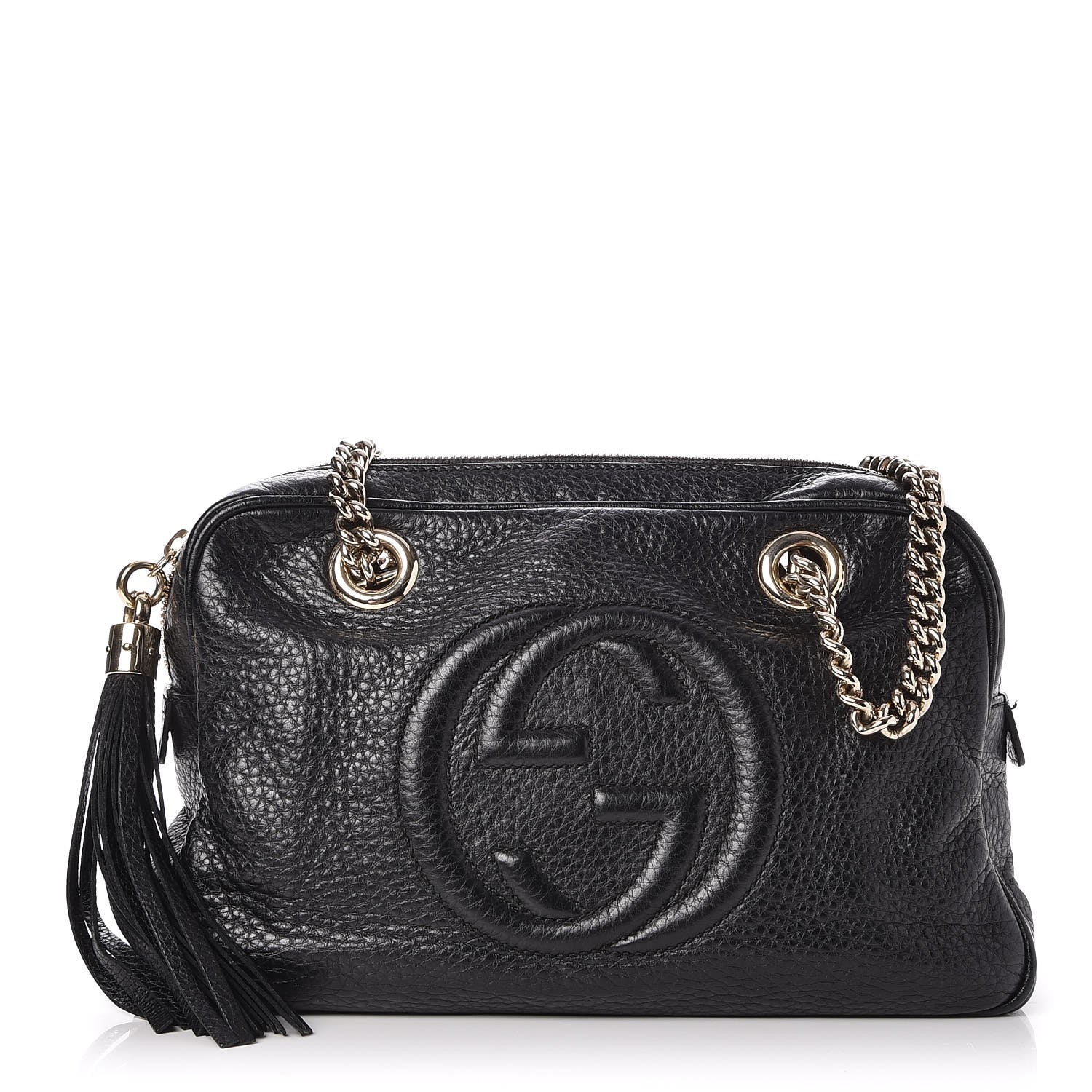 Gucci Pebbled Calfskin Small Soho Bowler Black 1 of 10