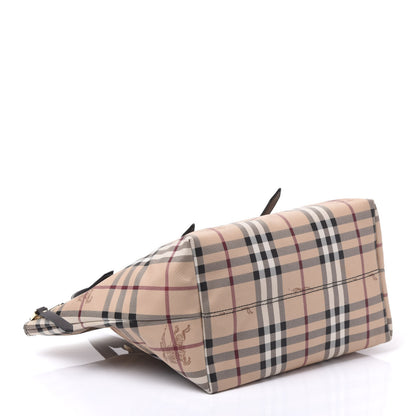 Burberry Haymarket Check Small Salisbury Tote Chocolate 3 of 11