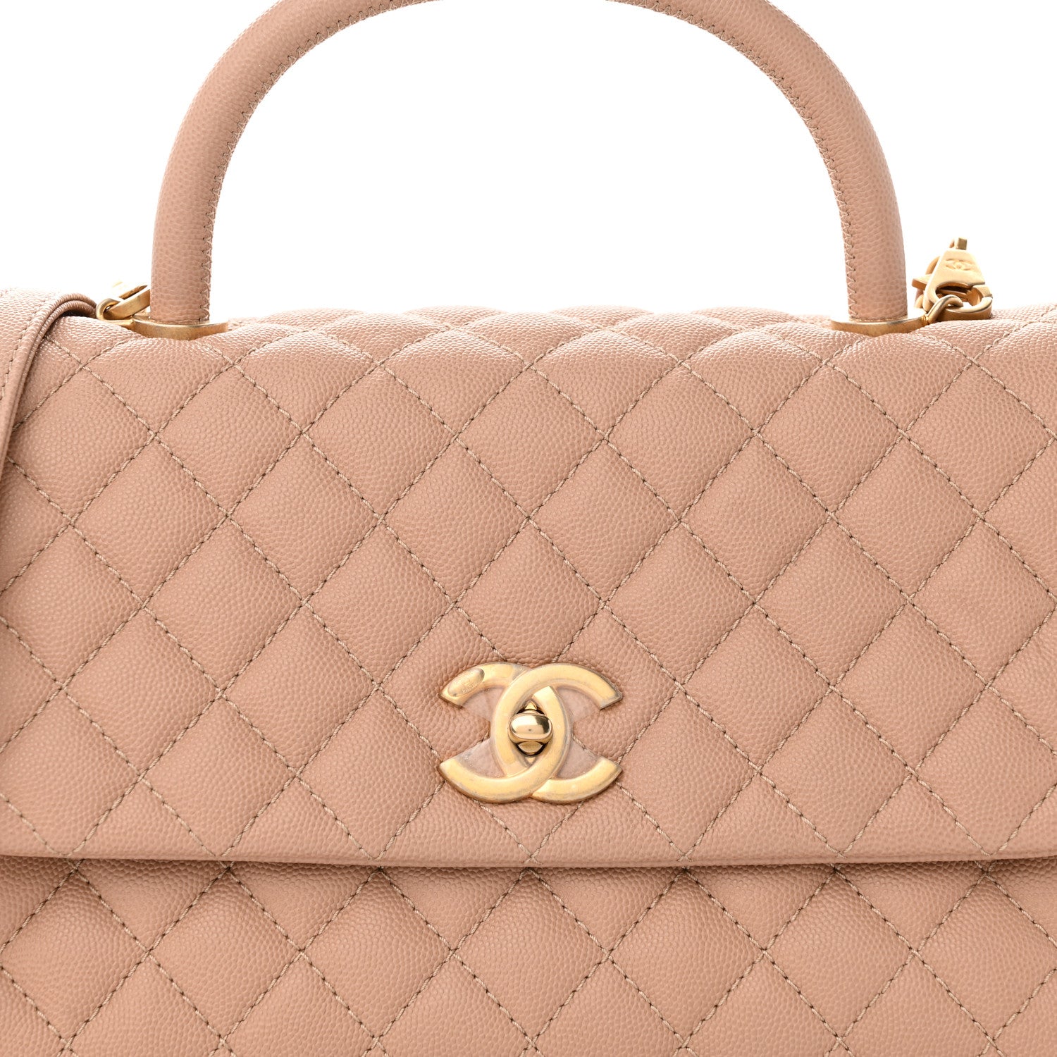 Chanel Caviar Quilted Small Coco Handle Flap Light Pink 8 of 14