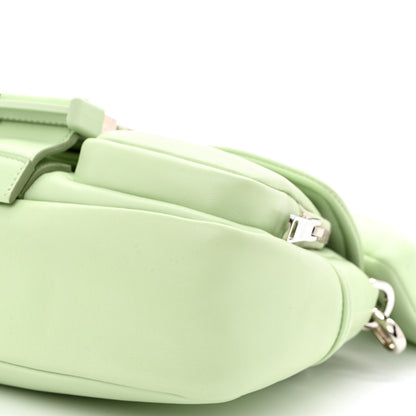 Prada Nappa Re-Nylon Double Pocket Buckle Shoulder Bag Acqua 12 of 12