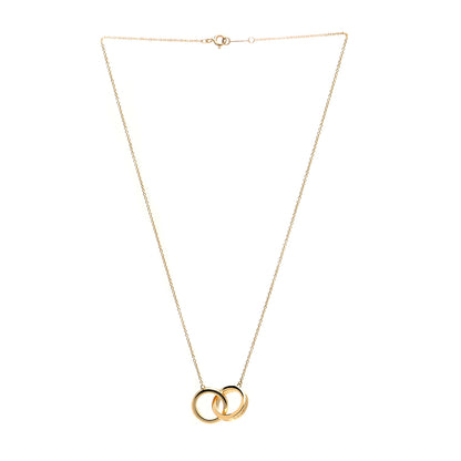 Tiffany 18K Yellow Gold 1837 Interlocking Circles Pendant Necklace 3 of 6
