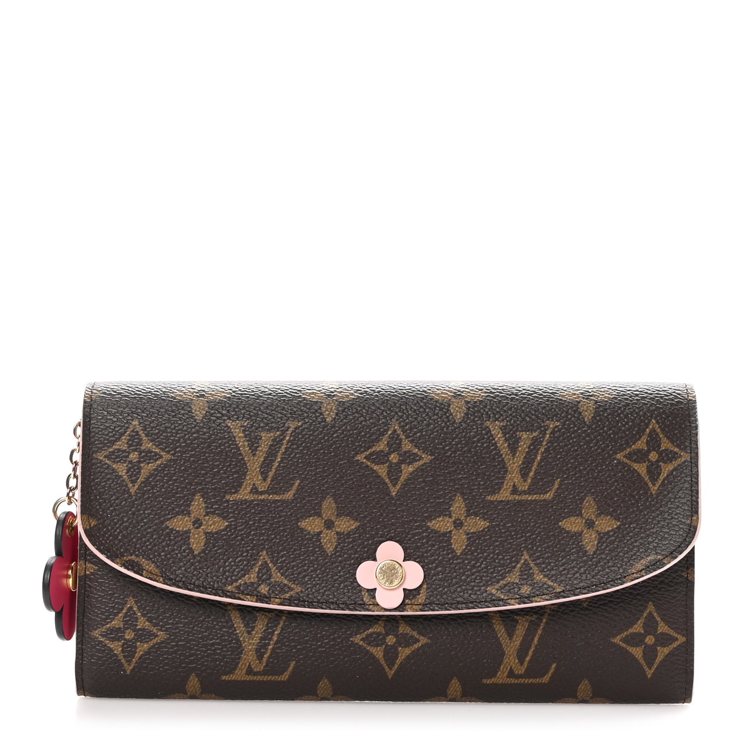 Monogram Bloom Flower Emilie Wallet Fuchsia