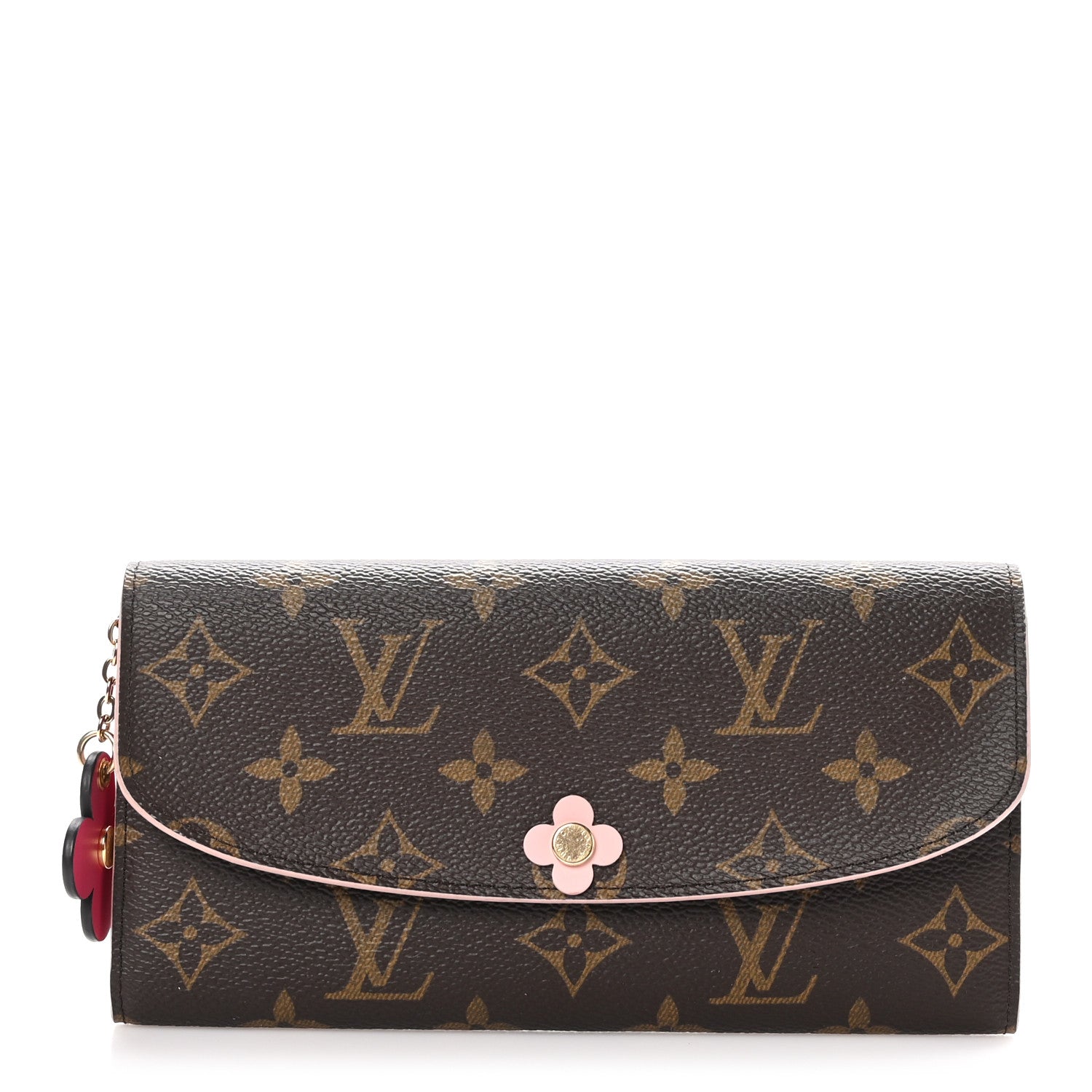 Louis Vuitton Monogram Bloom Flower Emilie Wallet Fuchsia 1 of 9