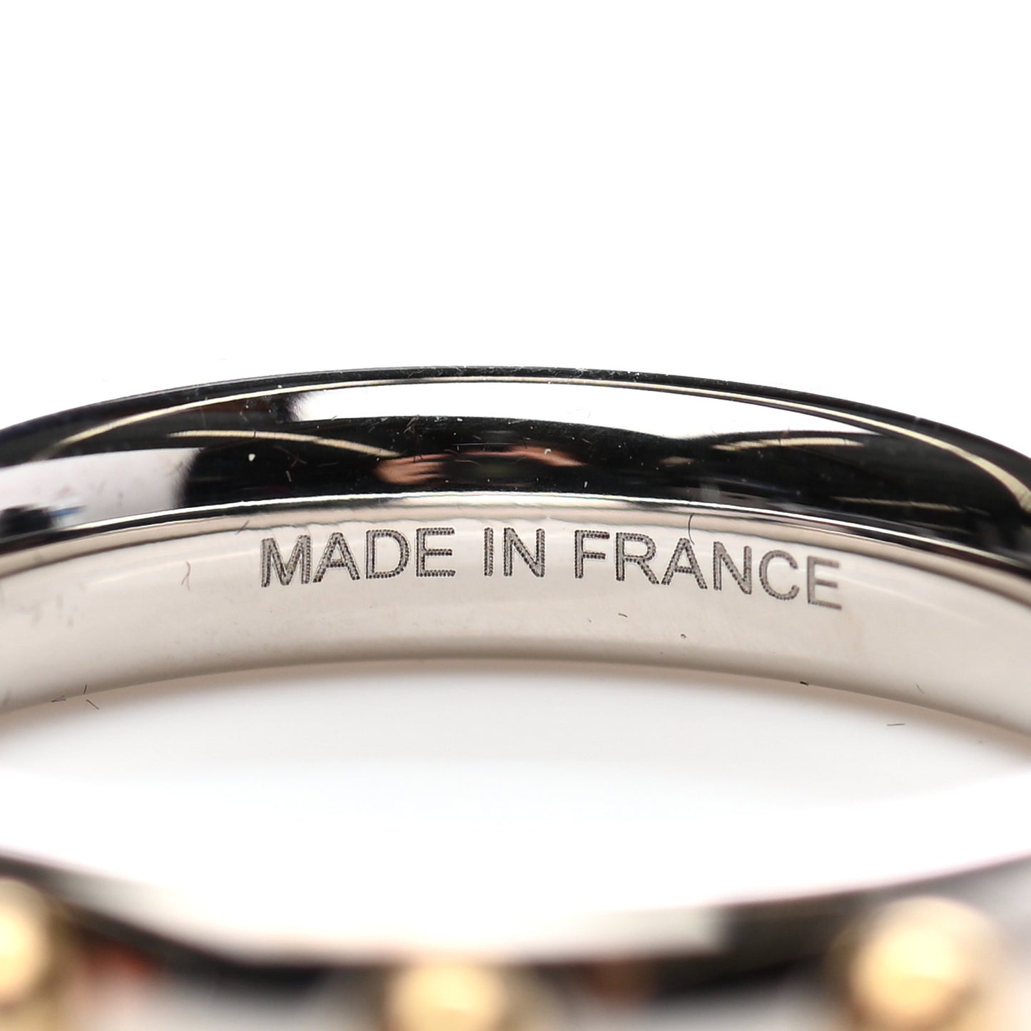 Palladium Permabrass Mini Dog Scarf Ring