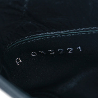 Chanel Lambskin Cap Toe Ankle Boots 38.5 Navy Black 10 of 10