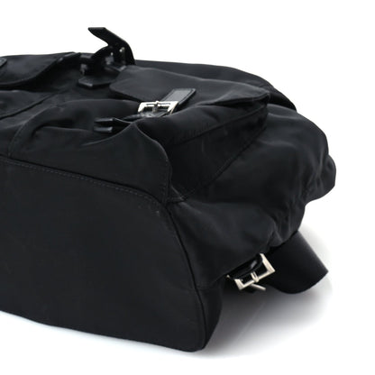 Prada Re-Nylon Vela Saffiano Medium Backpack Black 8 of 8