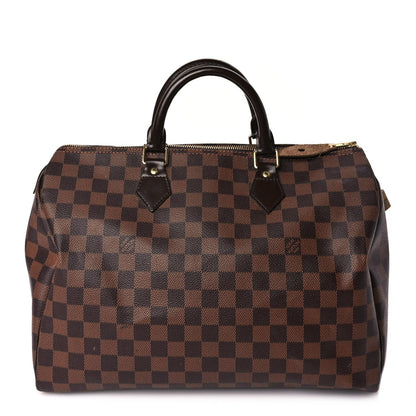 Louis Vuitton Damier Ebene Speedy 35 1 of 8