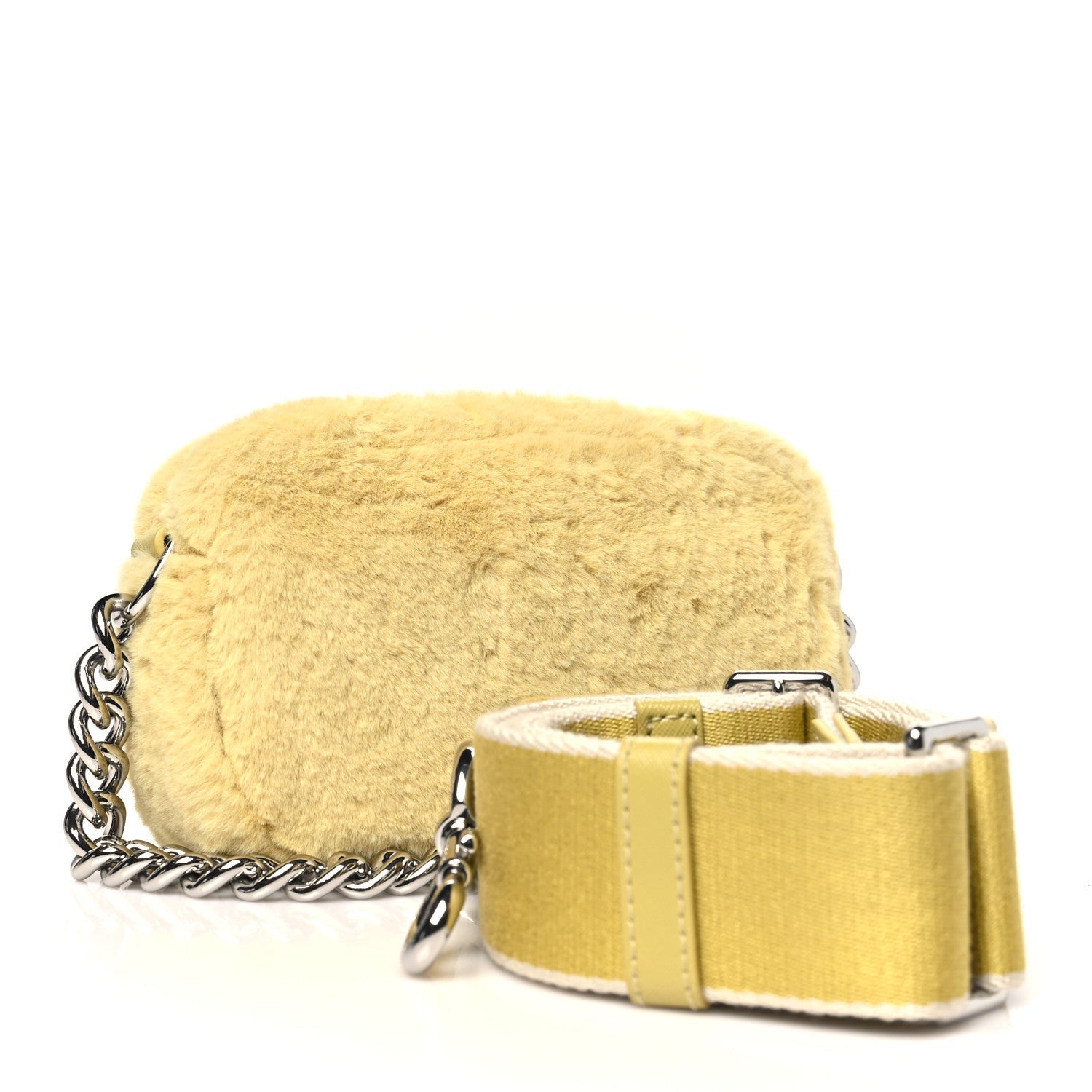 Marc Jacobs Faux Fur Plush Snapshot Camera Bag Chick Yellow 3 of 7