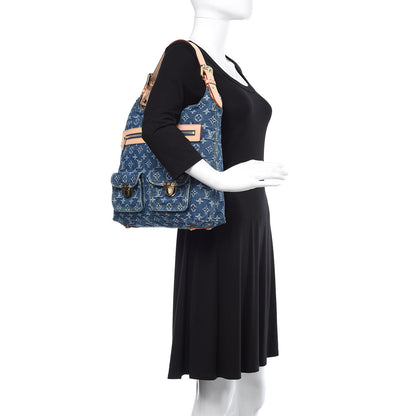 Louis Vuitton Denim Baggy GM Blue 2 of 10