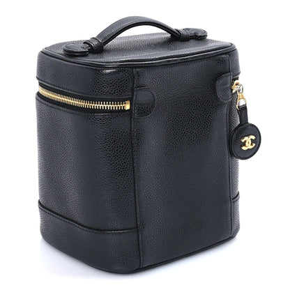Chanel Caviar Vanity Cosmetic Case  Black 2 of 7