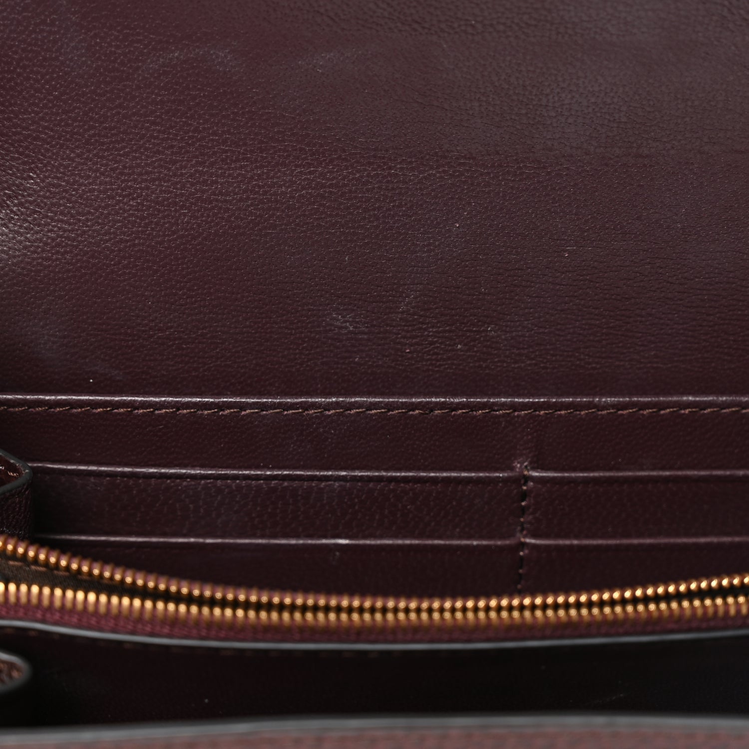 Mulberry MULBERRY Grain Vegetable Tanned Calfskin Darley Wallet Oxblood 10 of 12