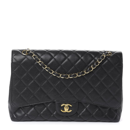Chanel Caviar Quilted Maxi Single Flap Black 1 of 9
