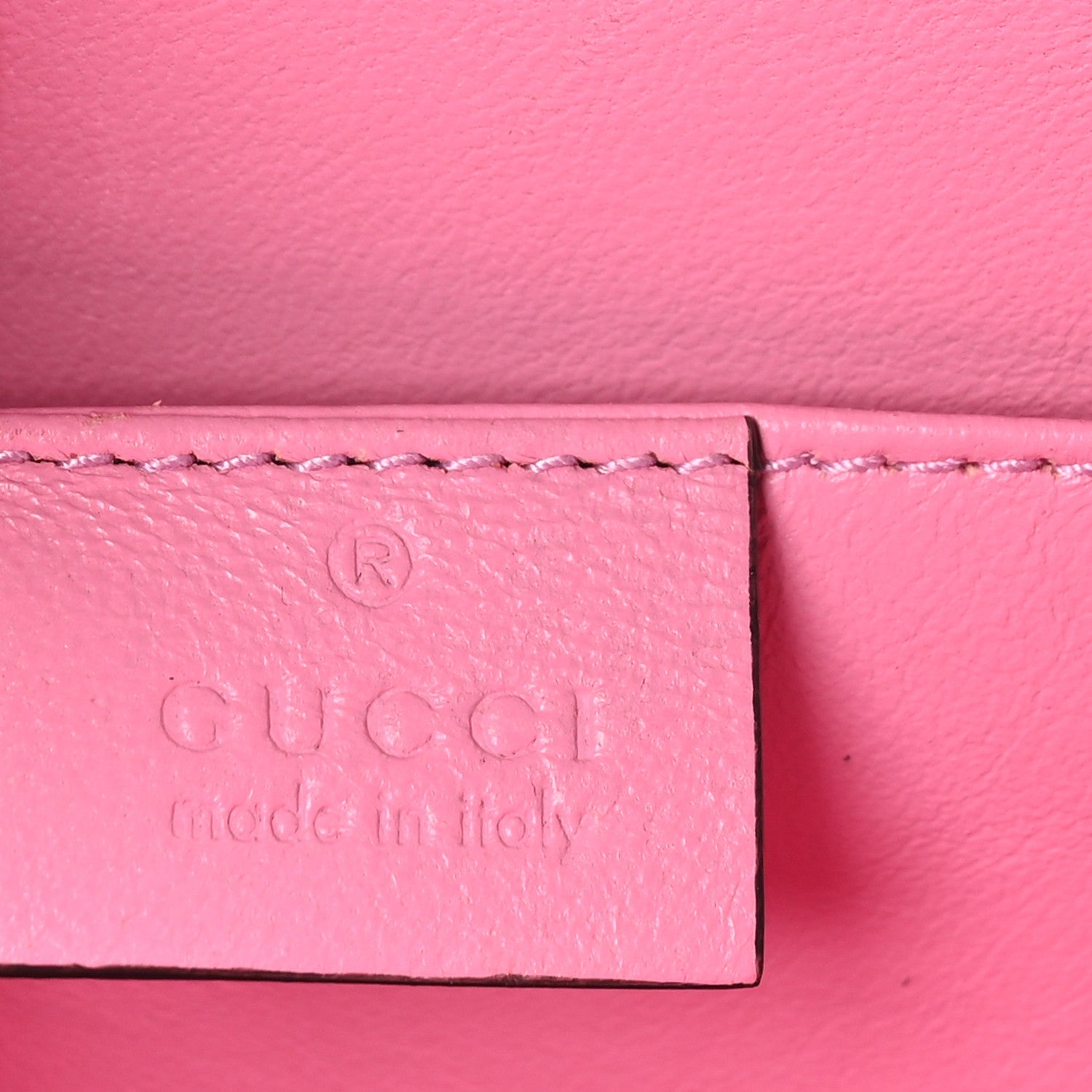 Gucci Plexiglass Mini Sylvie 1969 Top Handle Bag Pink 6 of 7