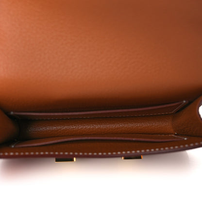 Hermes Evercolor Constance Slim Wallet Gold 10 of 18