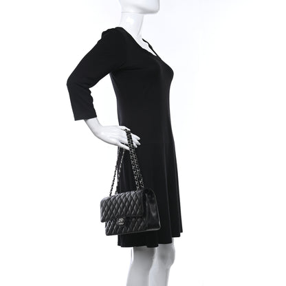 Chanel Caviar Quilted Medium Double Flap Black 4 of 10