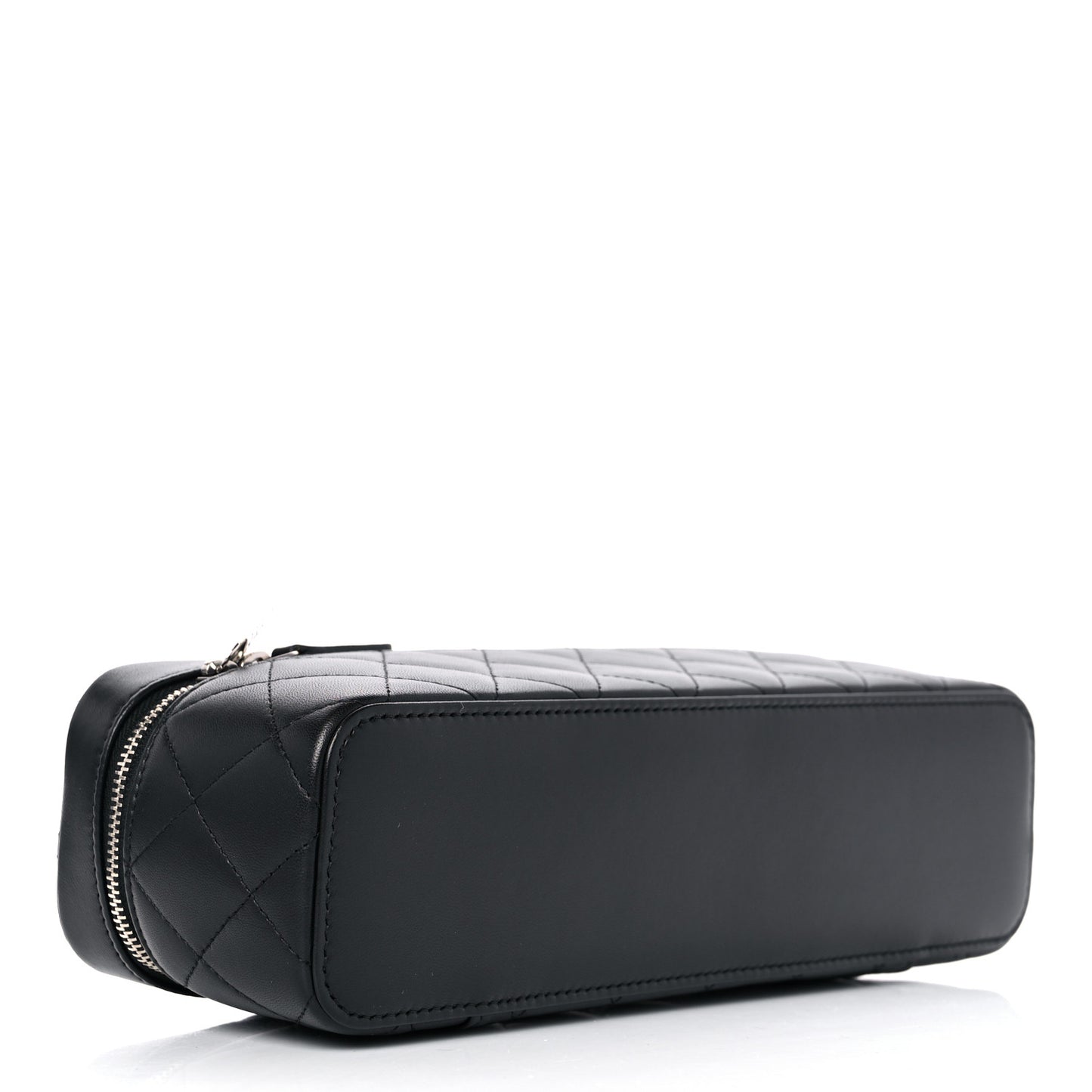 Lambskin Quilted Watch Case Black