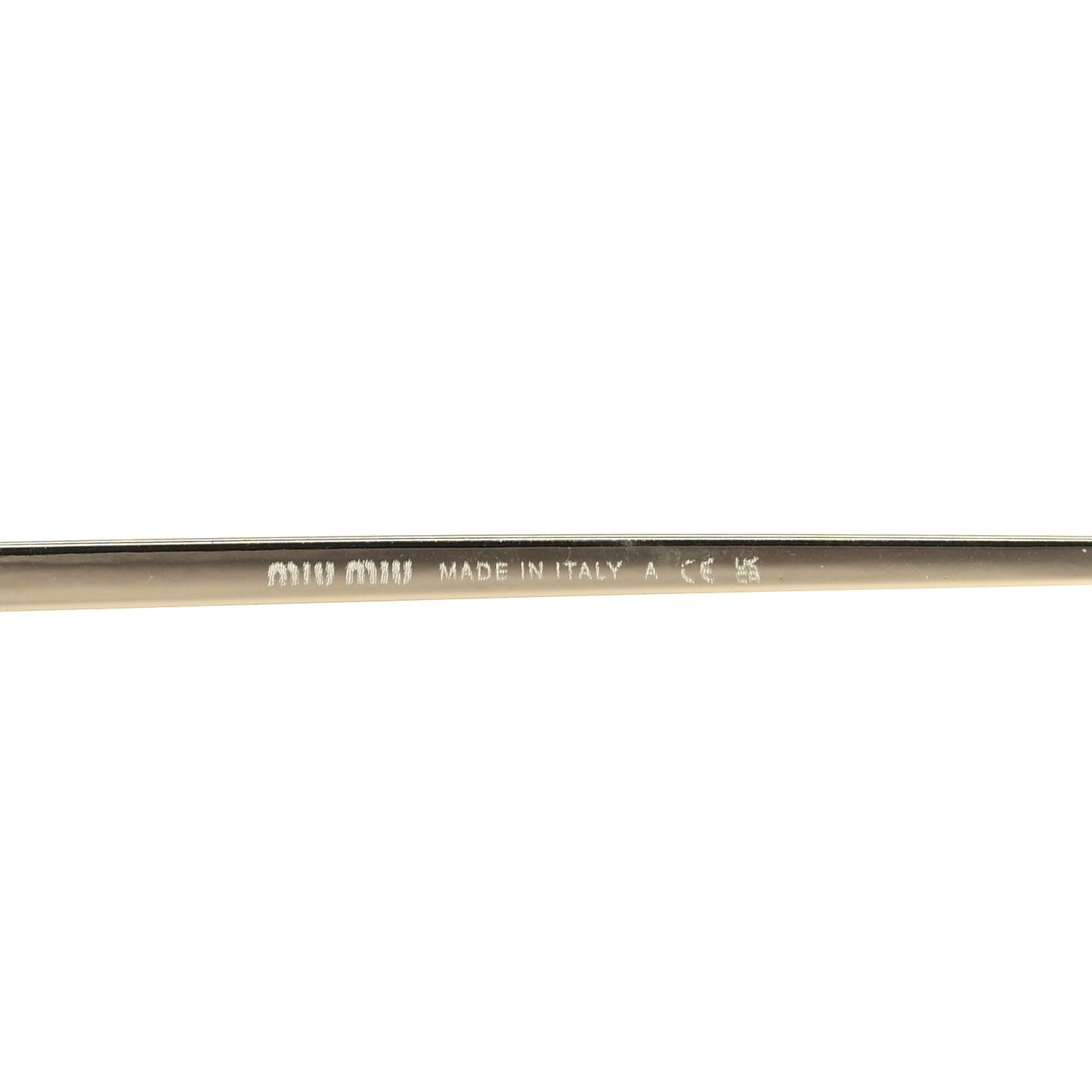 Metal Sunglasses MU 56ZS Gold Grey
