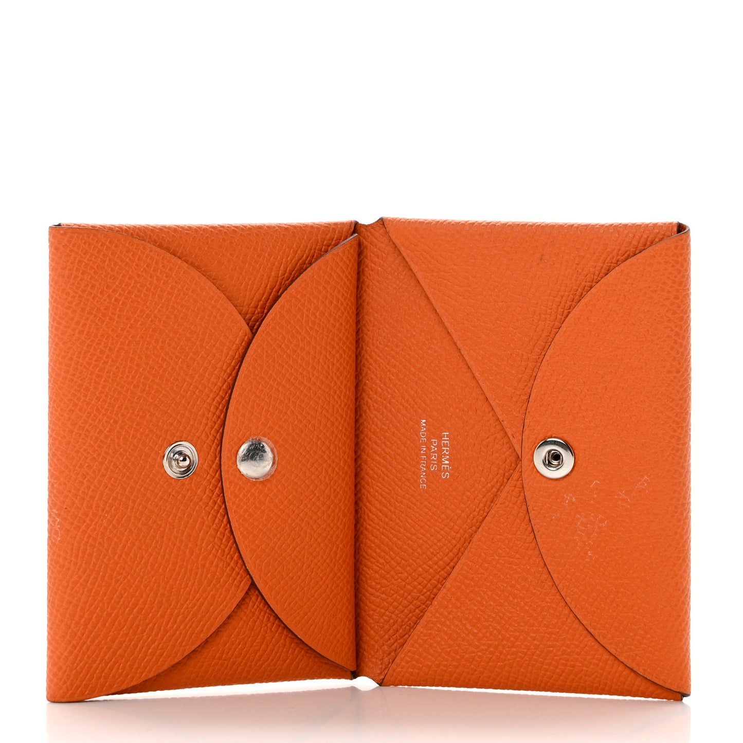 Epsom Calvi Duo Card Case Orange