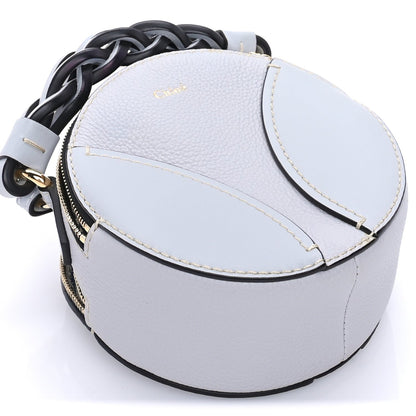 Chloe Grained Shiny Calfskin Mini Round Daria Bag Light Cloud 7 of 7