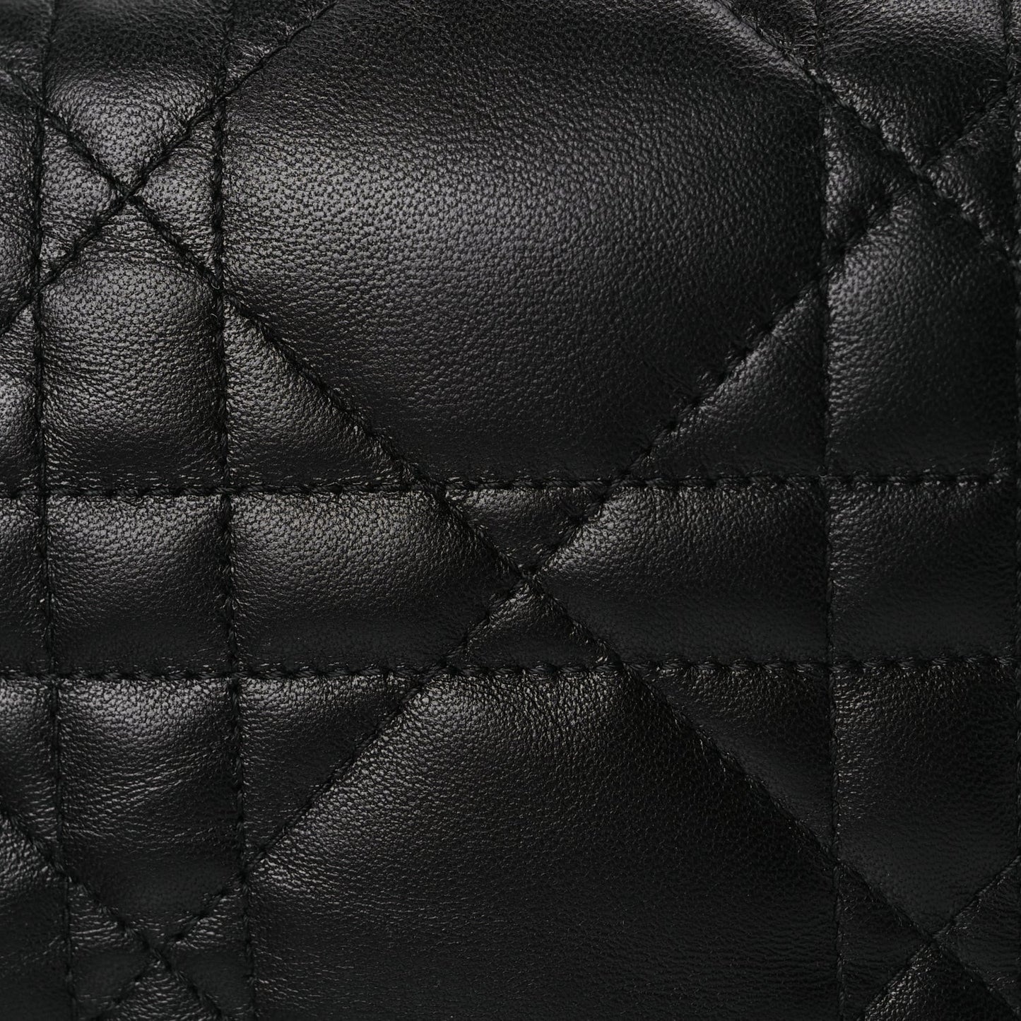 Lambskin Cannage Small Dior Vibe Hobo Bag Black