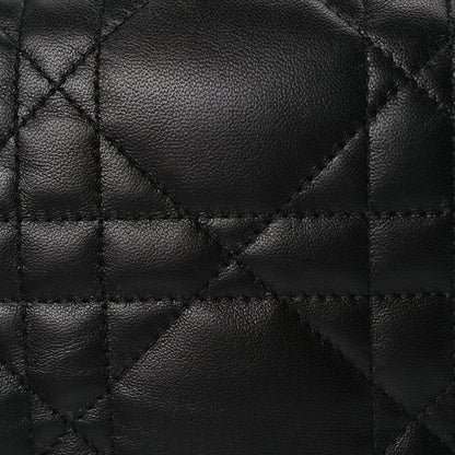 Christian Dior Lambskin Cannage Small Dior Vibe Hobo Bag Black 6 of 8