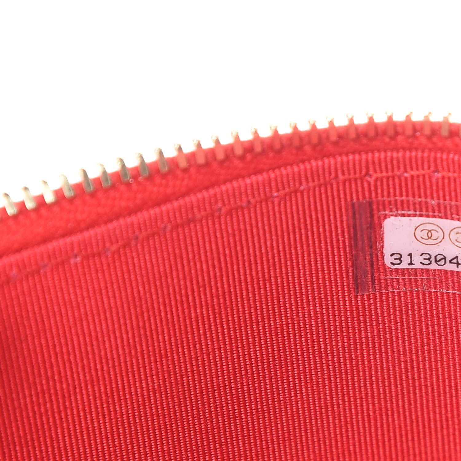 Chanel Lambskin Camellia Embossed Mini Vanity Case With Chain Red 7 of 12