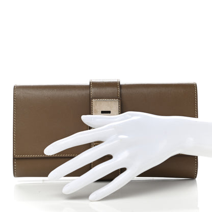 Hermes Tadelakt Medor 23 Clutch Etoupe 2 of 10