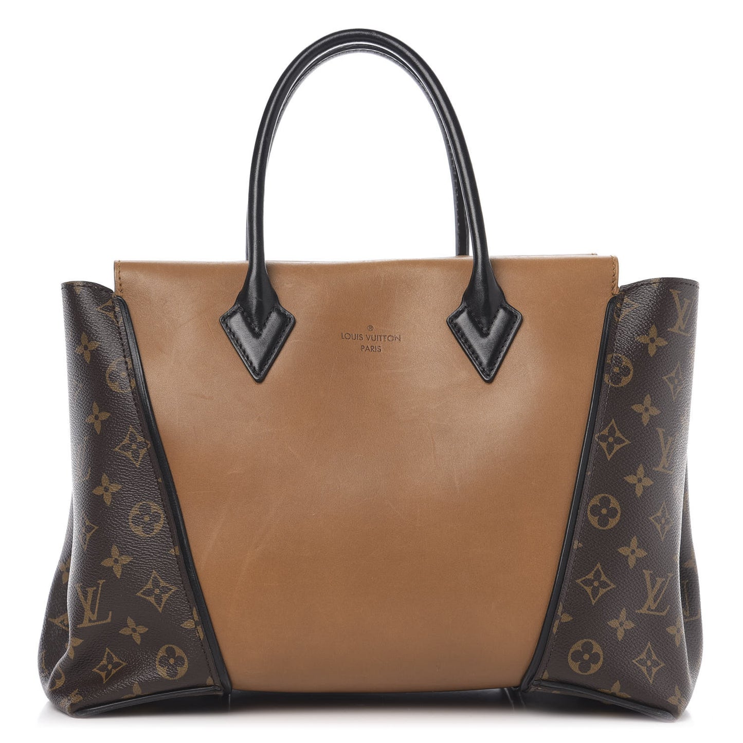Monogram Cuir Orfevre Tote W PM Noisette