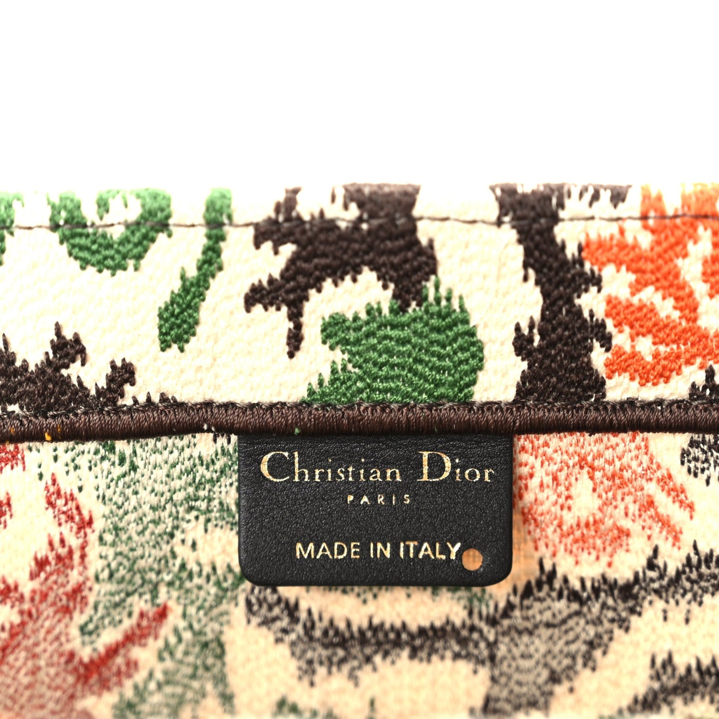 Canvas Embroidered Large Paisley Book Tote Multicolor