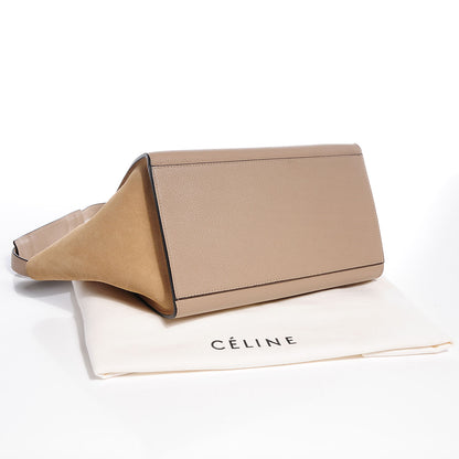 Celine Drummed Leather Suede Mini Trapeze Dune 4 of 7