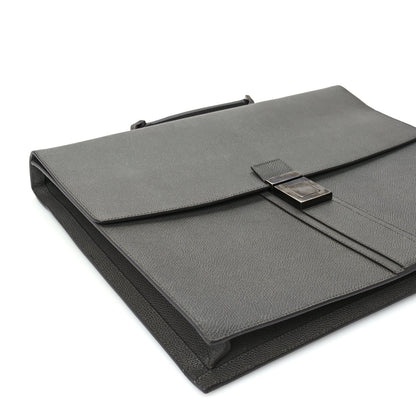 Burberry London Calfskin Blackford Briefcase Grey 7 of 8