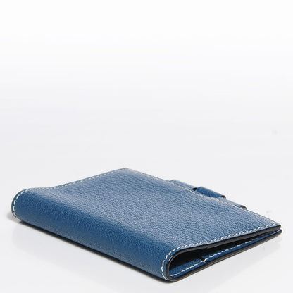 Hermes Chevre Mysore Vision Mini Agenda Cover Blue Jean 4 of 7