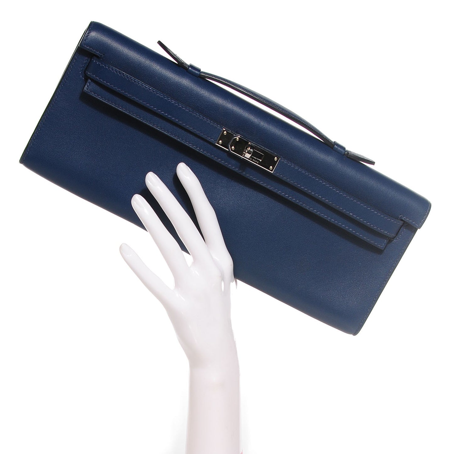Swift Kelly Cut Clutch Pochette Bleu De Malte