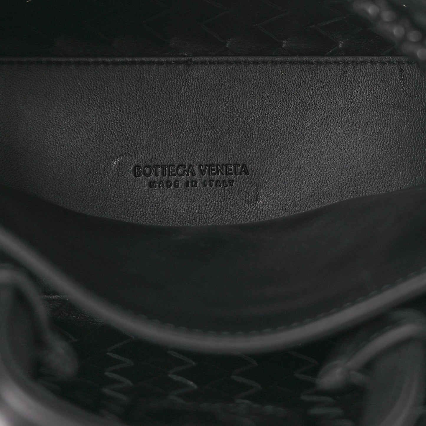 Nappa Intrecciato Small Andiamo Shoulder Bag Black