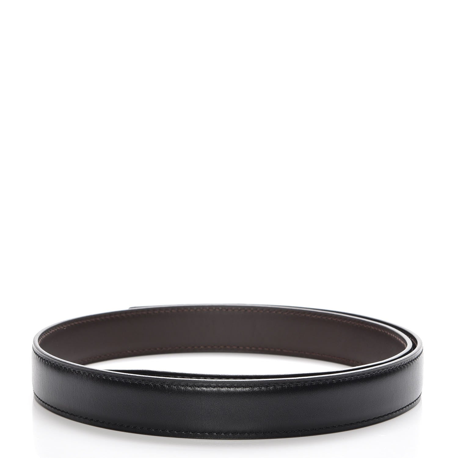 Hermes Box Chamonix 24mm Belt Strap 75 Black Chocolate 2 of 7