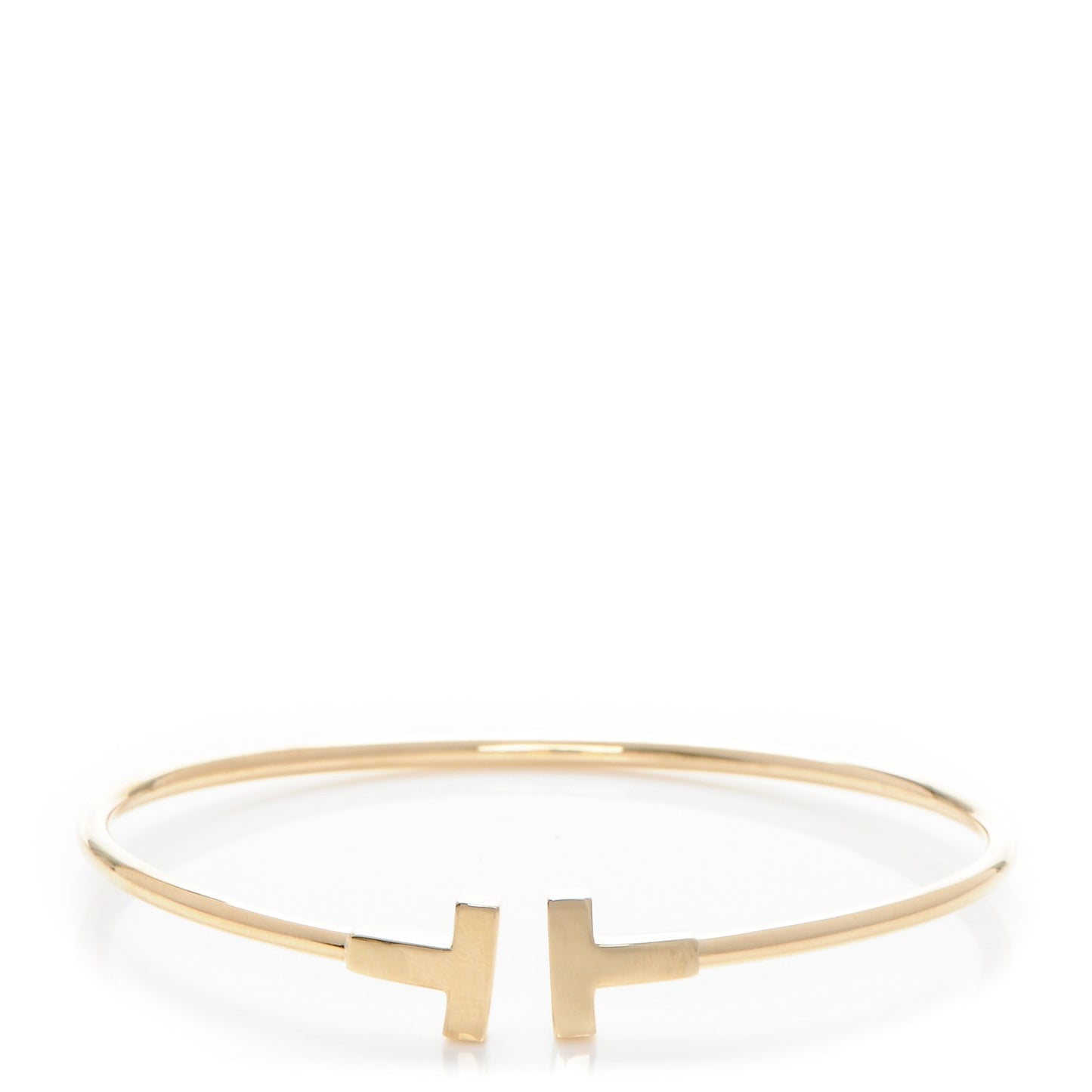 18K Yellow Gold T Wire Bracelet