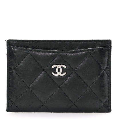 Chanel Lambskin Quilted Card Holder Black 1 of 7
