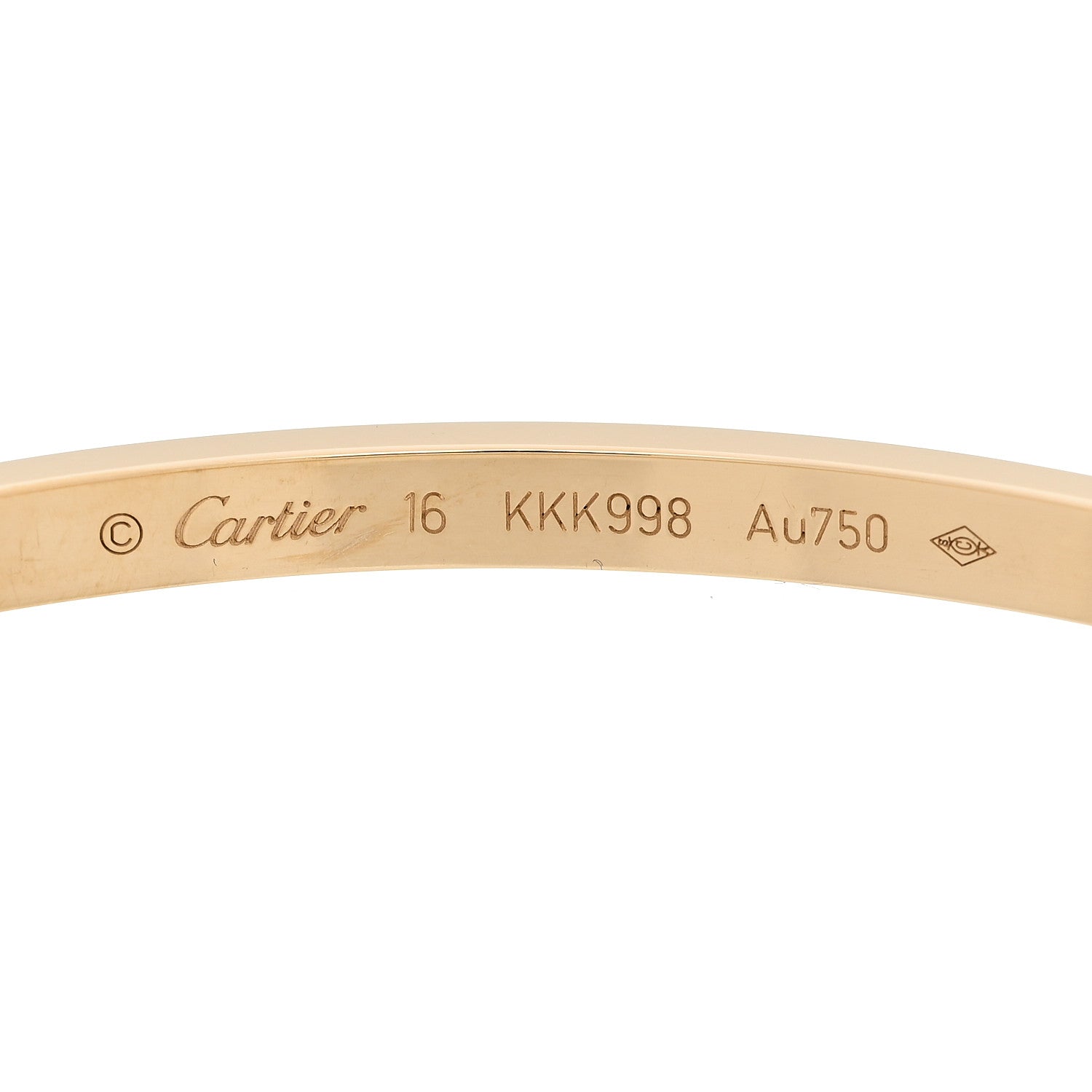 Cartier 18K Yellow Gold Small LOVE Bracelet 16 9 of 9