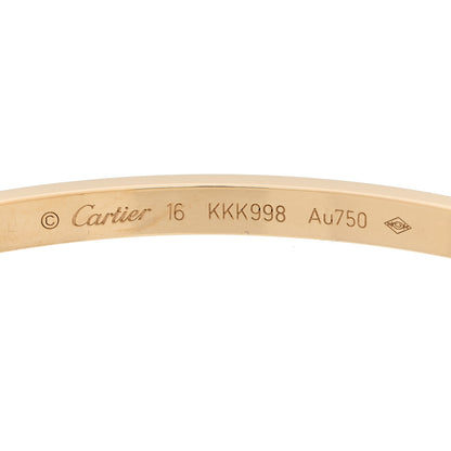 Cartier 18K Yellow Gold Small LOVE Bracelet 16 9 of 9
