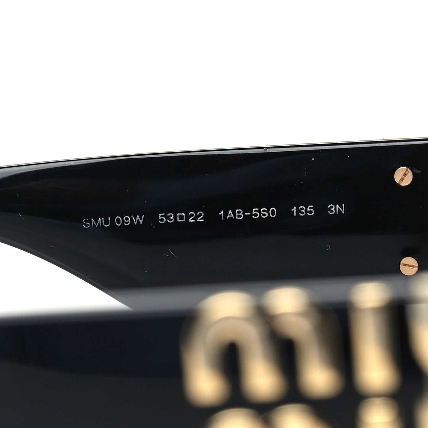Acetate Rectangle Sunglasses SMU 09W Black