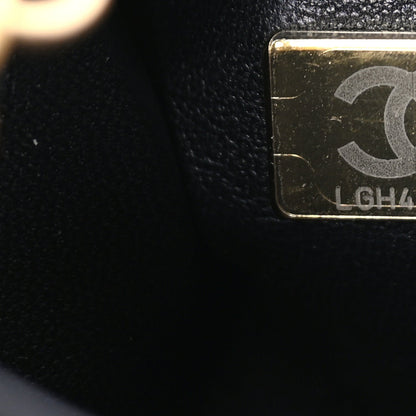Chanel Velvet Quilted Mini Top Handle Flap  Black 6 of 7