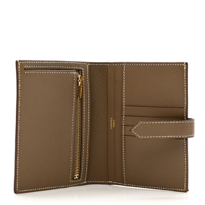 Hermes Epsom Bearn Compact Wallet Etoupe 5 of 9